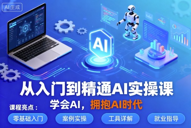 从入门到精通AI实操课，学会AI，拥抱AI时代-副业宝典
