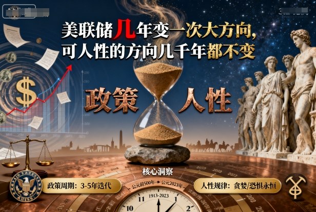 付费文章：美联储几年变一次大方向，可人性的方向几千年都不变-副业宝典
