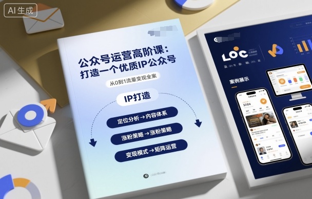 公众号运营高阶课，打造一个优质IP公众号-副业宝典