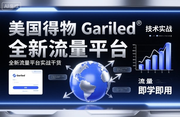 美国得物Gariled技术实战，全新流量平台​实战干货，即学即用-副业宝典
