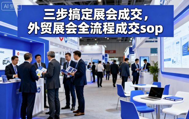 三步搞定展会成交，外贸展会全流程成交sop-副业宝典
