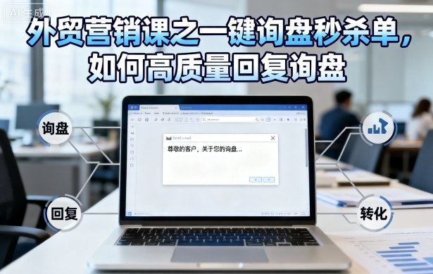 外贸营销课之一键询盘秒杀单，如何高质量回复询盘-副业宝典