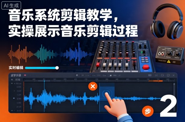 音乐系统剪辑教学，实操展示音乐剪辑过程-副业宝典
