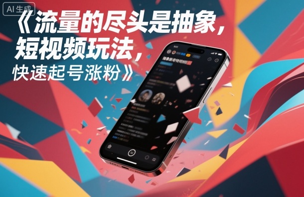 流量的尽头是抽象，抽象新奇特短视频玩法，快速起号涨粉-副业宝典