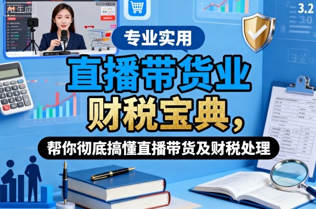 直播带货业财税宝典，帮你彻底搞懂直播带货及财税处理-副业宝典