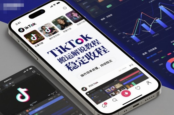 TikTok搬运解说教程，稳定收益，操作简单易懂，批量可做，持续稳定-副业宝典
