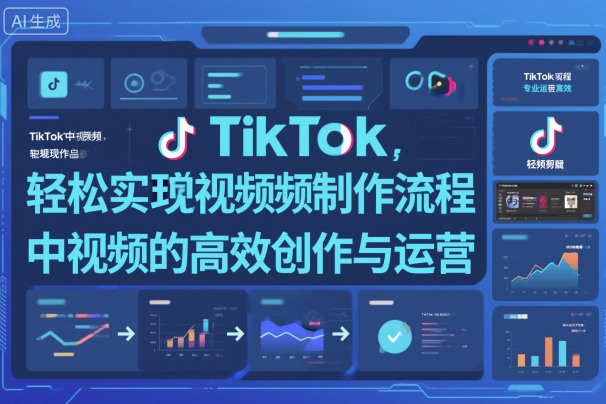 TikTok中视频制做流程，轻松实现Tk中视频的高效创作与运营-副业宝典