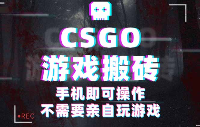 CSGO游戏挂机捡漏，单日扫货500+，年底小高峰上车可吃肉，手机即可操作…-副业宝典