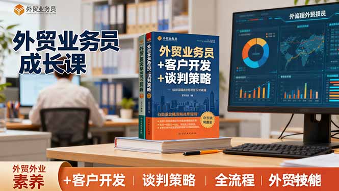 外贸业务员成长课：职业素养+客户开发+谈判策略、掌握全流程外贸技能-副业宝典