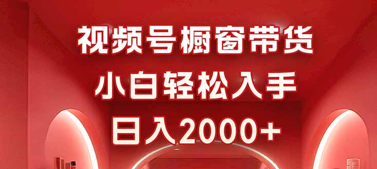 视频号橱窗带货，小白轻松入手，日入2000+-副业宝典