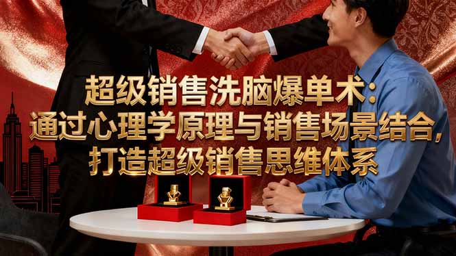超级销售洗脑爆单术：通过心理学原理与销售场景结合,打造超级销售思维体系-副业宝典