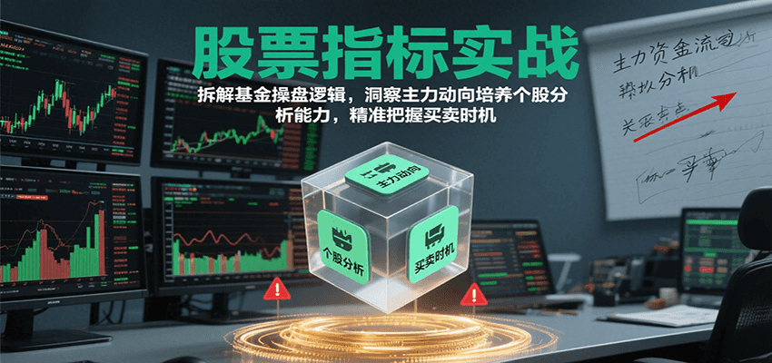股票指标实战，基金操盘逻辑拆解，洞察主力动向培养个股分析能力把握买卖时机(更新)-副业宝典