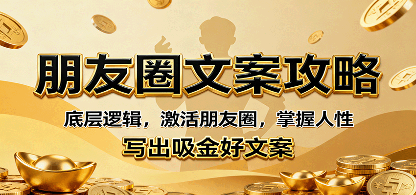 朋友圈文案攻略：底层逻辑，激活朋友圈，掌握人性，写出吸金好文案-副业宝典