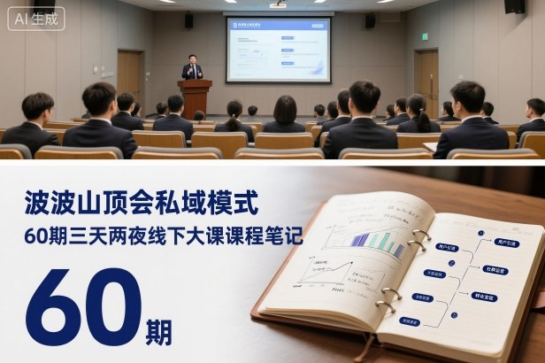 波波山顶会私域模式60期三天两夜线下大课课程笔记(文档)-副业宝典
