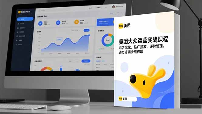 美团大众运营实战课程，排名优化、推广投放、评价管理，助力店铺业绩倍增-副业宝典