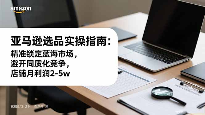 亚马逊选品实操指南：精准锁定蓝海市场，避开同质化竞争，店铺月利润2-5w-副业宝典