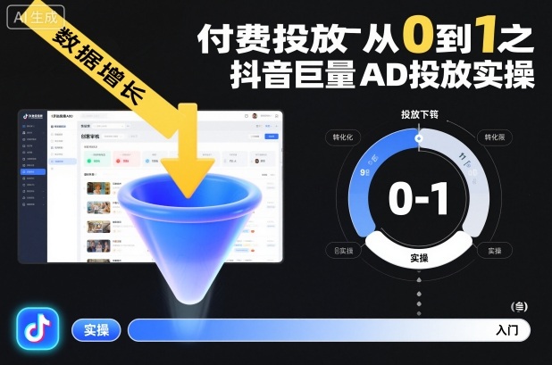 ​​‌‬‌‍⁤⁣​​⁤⁢​⁤​‍‬‬​⁤⁣‍‬⁤​⁡​⁣⁡‌‍​⁤⁣‍⁣​‌⁢⁢⁡‍⁣⁡​付费投放从0到1之抖音巨量AD投放实操-副业宝典