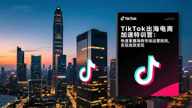 TikTok出海电商加速特训营：快速掌握海外市场运营规则，实现高效变现-副业宝典