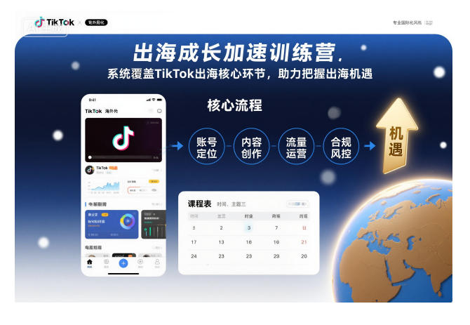 出海成长加速训练营，系统覆盖TikTok出海核心环节，助力把握出海机遇(更新)-副业宝典
