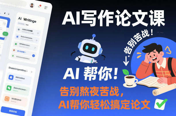 AI写作论文课，告别熬夜苦战，AI帮你轻松搞定论文-副业宝典