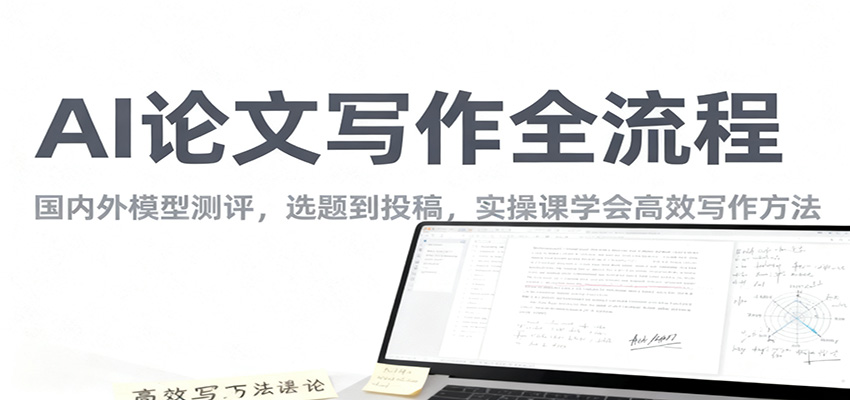 AI论文写作全流程，国内外模型测评，选题到投稿，实操课学高效写作方法-副业宝典