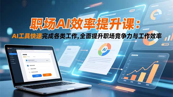 职场AI效率提升课：AI工具快速完成各类工作,全面提升职场竞争力与工作效率-副业宝典