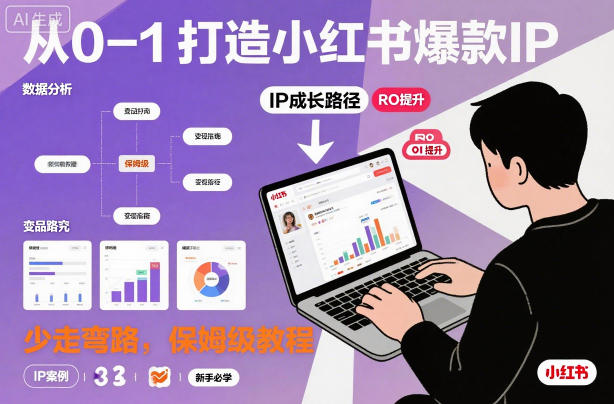从0-1如何打造一个小红书爆款IP，少走弯路，保姆级教程-副业宝典