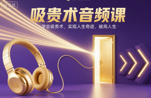 吸贵术音频课，学会吸贵术，实现人生奇迹，破局人生-副业宝典