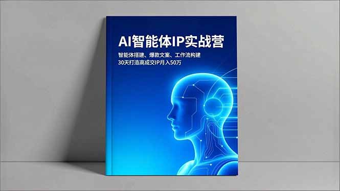 AI智能体IP实战营，智能体搭建、爆款文案、工作流构建，30天打造高成交IP月入50万-副业宝典