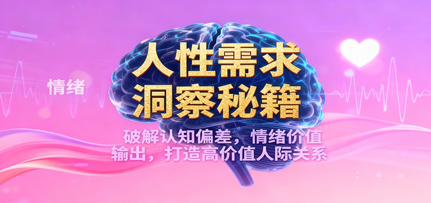 人性需求洞察秘籍，破解认知偏差，情绪价值输出，打造高价值人际关系-副业宝典