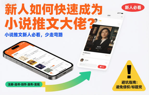 新人如何快速成为小说推文大佬？小说推文新人必看，少走弯路-副业宝典