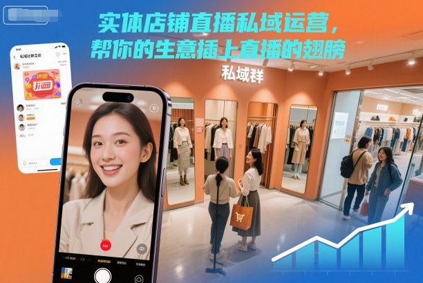 实体店铺直播私域运营，帮你的生意插上直播的翅膀-副业宝典