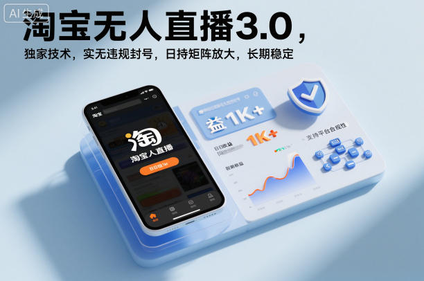 淘宝无人直播3.0，独家技术，实无违规封号，日收益1k+，支持矩阵放大，长期稳定【揭秘】-副业宝典