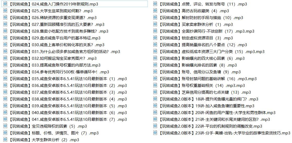 玩转闲鱼挣钱基础入门41讲-副业宝典