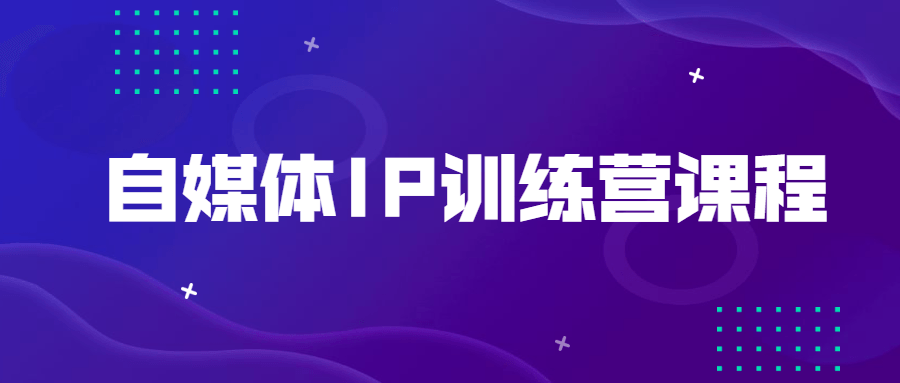 自媒体IP训练营课程-副业宝典