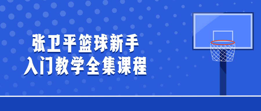 张卫平篮球新手入门教学全集课程-副业宝典