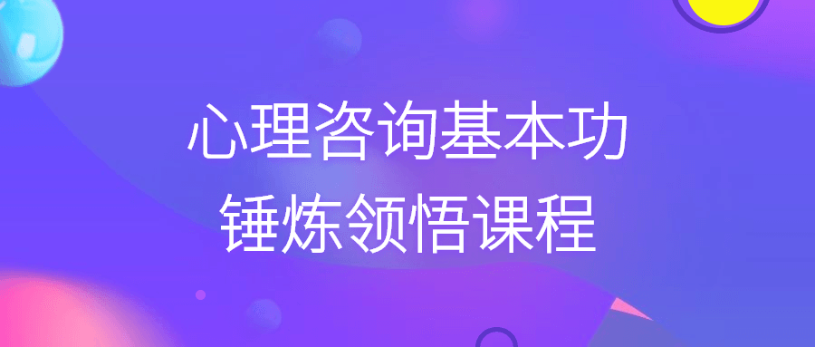 心理咨询基本功锤炼领悟课程-副业宝典