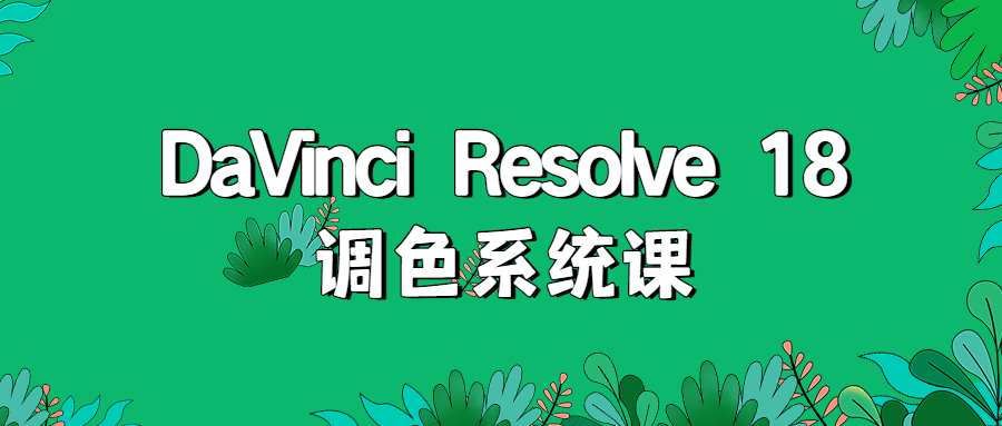 DaVinci Resolve 18调色系统课-副业宝典