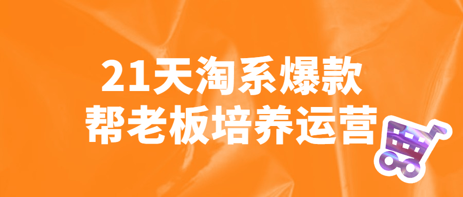 21天淘系爆款帮老板培养运营-副业宝典