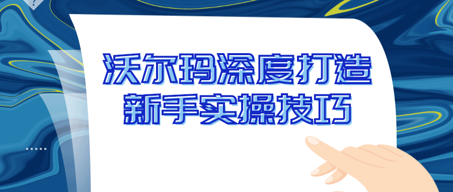 沃尔玛深度打造新手实操技巧-副业宝典
