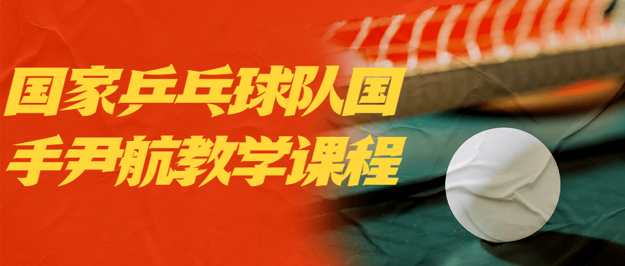国家乒乓球队国手尹航教学课程-副业宝典