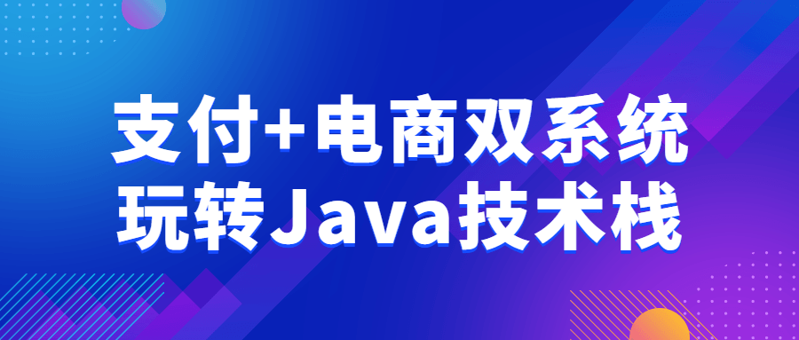 支付+电商双系统玩转Java技术栈-副业宝典