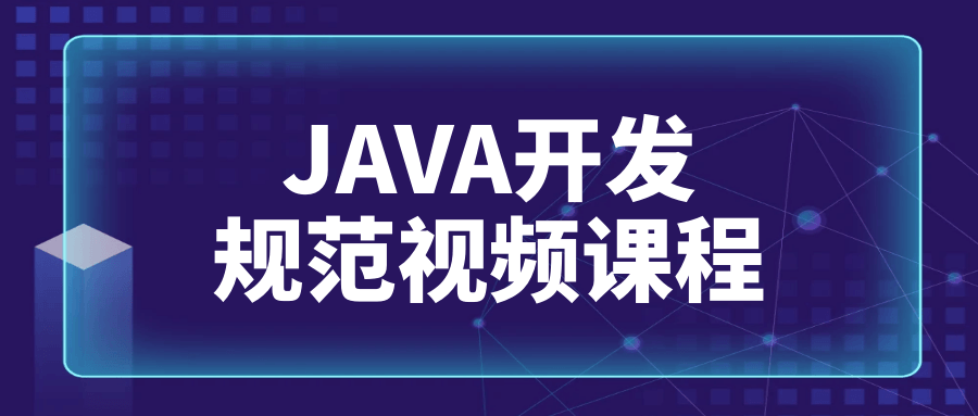 JAVA开发规范视频课程-副业宝典
