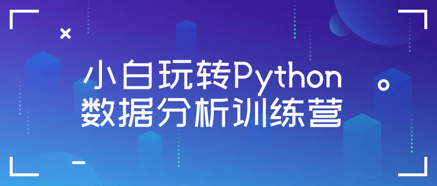 小白玩转Python数据分析训练营-副业宝典