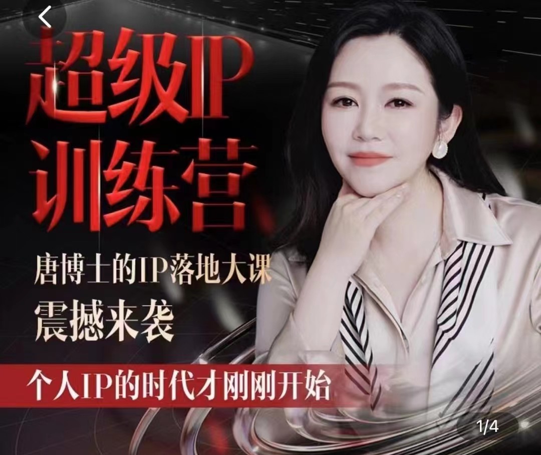 唐博士的IP大课超级IP训练营-副业宝典
