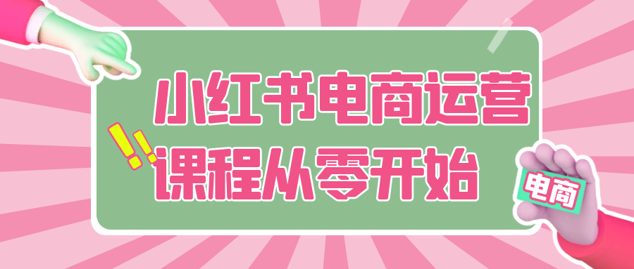小红书电商运营课程从零开始-副业宝典
