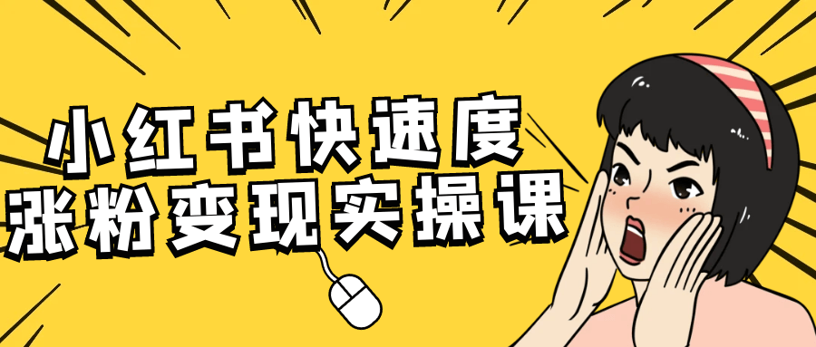 小红书快速度涨粉变现实操课-副业宝典