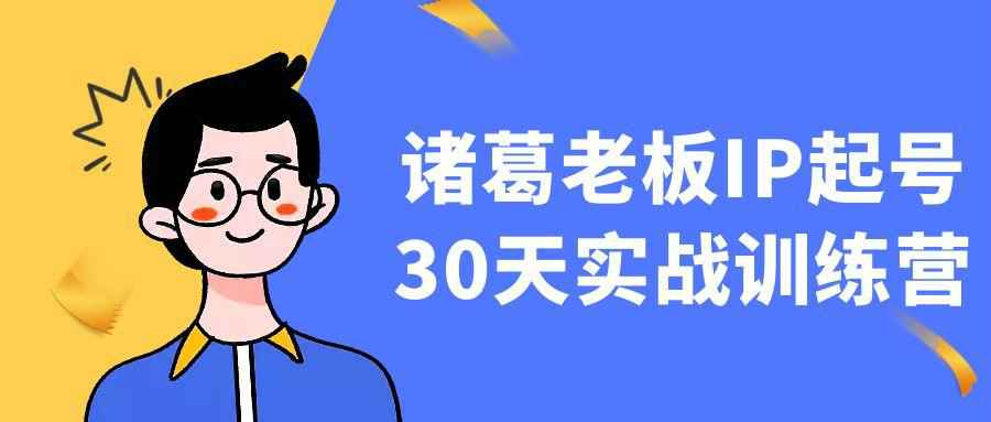 诸葛老板IP起号30天实战训练营-副业宝典