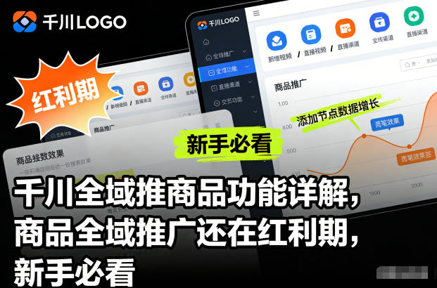 千川全域推商品功能详解，商品全域推广还在红利期，新手必看-副业宝典