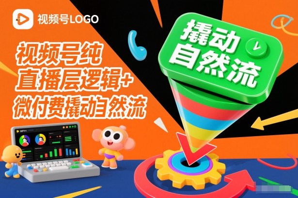 视频号纯直播底层逻辑+微付费撬动自然流-副业宝典
